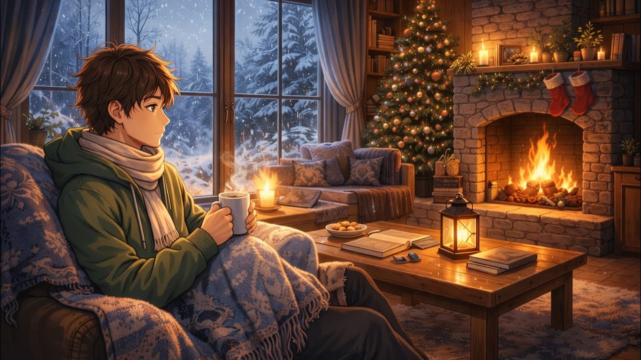 🎄 Cozy Christmas Fireplace 24/7 – Holiday Crackling Fire Ambience (No Music)