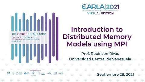 Introduction to Distributed Memory Models using MPI