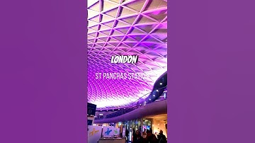 London ST Pancras Station🚞 #arunaction #london #station #uk #youtubeshorts #like #share #england