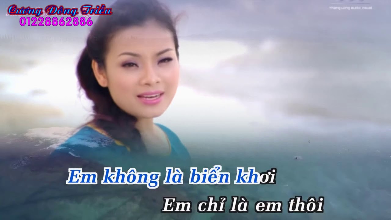 Đừng Ví Em Là Biển Karaoke Youtube 