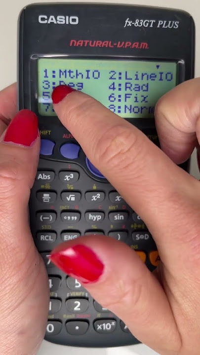 Casio calculator not displaying a fraction
