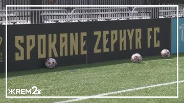Spokane Zephyr FC sharing skills, training with local youth soccer club
