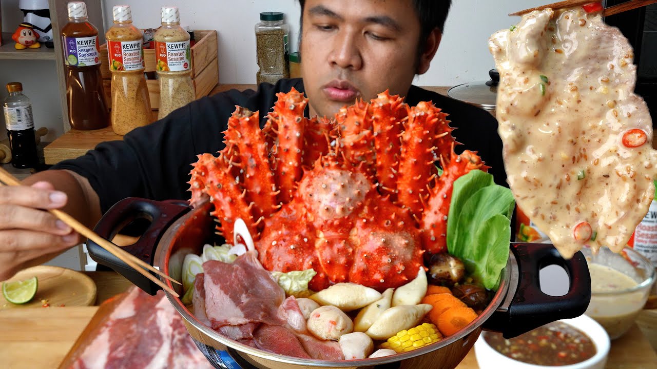 กินชาบูปูยักษ์อลาสกัา กับน้ำจิ้มรสเด็ดสไตล์ญี่ปุ่น : BANKII