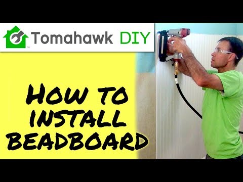 how-to-intall-beadboard-/-wainstcoting---full-tutorial