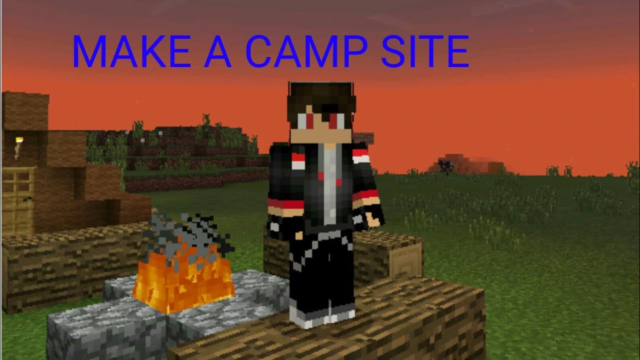 MINECRAFThow to make a camp site YouTube