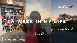 a week in my life | manhattan + barnes and noble + chick fil a + laundry