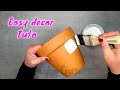 ☘ [DIY] Idée décoration pot de fleurs facile ! Comment décorer un pot en terre / Home decor TUTO ☘