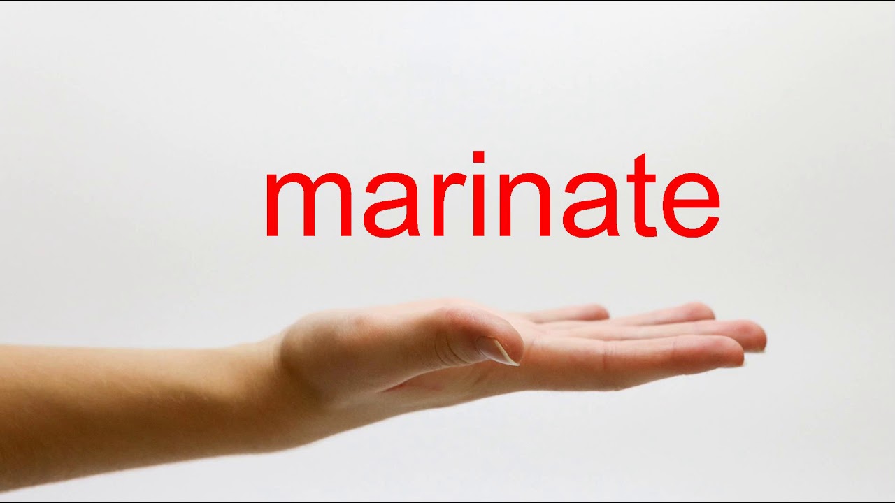 How to Pronounce marinate American English YouTube