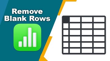 How to remove all blank rows below in Apple Numbers Spreadsheet on Mac