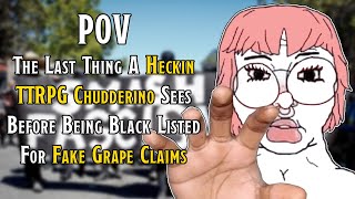 Leftist #ttrpg Writers Unironically Admit Lying False Grape | This Will Get Us Banned & Blacklisted
Models, TTRPG Books & More ➤ https://www.neckbeardia.co.uk/
All Our Social Media Link ➤ https://linktr.ee/neckbeardia
#dnd #neckbeardia #greentext Leftist #ttrpg Writers Unironically Admit Lying False Grape | This Will Get Us Banned & Blacklisted