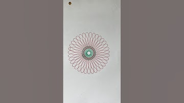 How many rotation did the pen make in total?🤔#art #relaxing #satisfying #spirograph #asmr #shorts