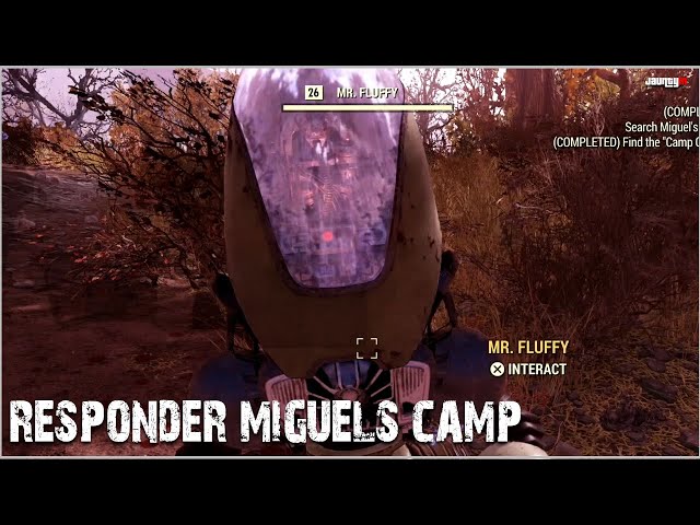 Investigate Responder Miguel's Camp "Built a generator" - Fallout 76