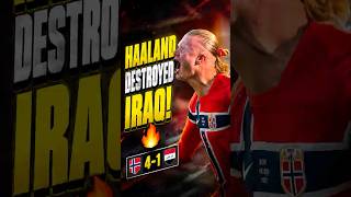 HAALAND DESTROYED IRAQ! 😱🔥 Norway vs Iraq Highlights #shorts