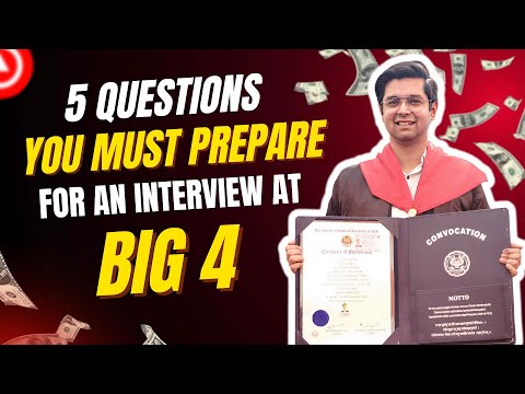 5 Questions you must prepare for Big 4 CA Articleship & Qualified CA's Interview | CA Rupesh Dhingra