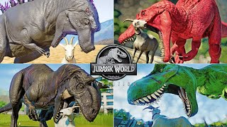 GOAT Hunting Animations of All Carnivore Dinosaurs  Jurassic World Evolution
