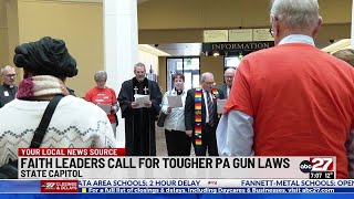 Faith leaders push for tougher gun laws at Pennsylvania Capitol