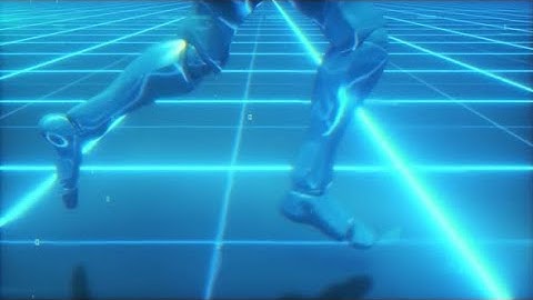 A Futuristic Humanoid Robot Running Through a Sci-fi Grid Surface | Motion Graphics - Videohive
