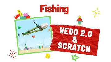 How to make a Fishing Rod | Lego Wedo 2.0 - Scratch