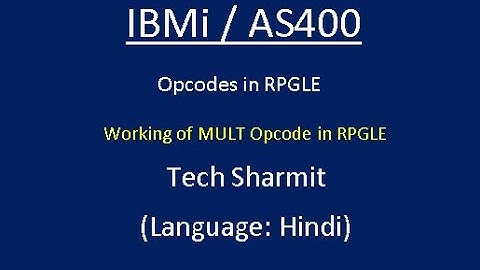 IBMi (AS400) - MULT Opcode in #RPGLE #IBMi #AS400