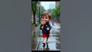 "This Kid Just Made Rainy Days Adorable 🇺🇸☔ | 3D Animation Shorts"