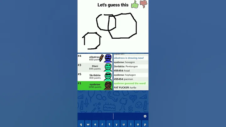 Skribble.io #shorts #ytshorts #gamingshorts #skribble.io