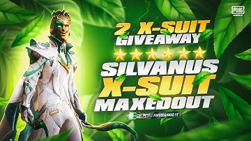 New Silvanus X-Suit Maxing out | 2 X-Suit Giveaway | 🔥 PUBG MOBILE🔥