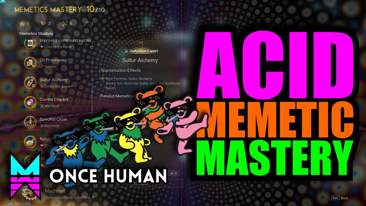 ACID FORMULA With MEMETICS MASTERY In ONCE HUMAN YouTube acid-formula-with-memetics-mastery-in-once-human-youtube