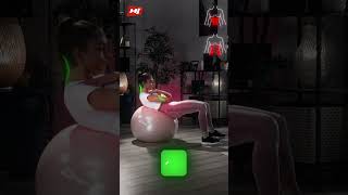 Gym Ball Crunches Workout Part 2