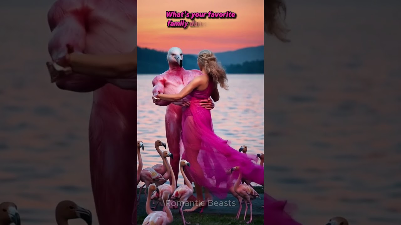 Flamingo Family's Elegant Dance 🦩💃