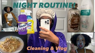 NIGHT ROUTINE | Cleaning + Short Vlog