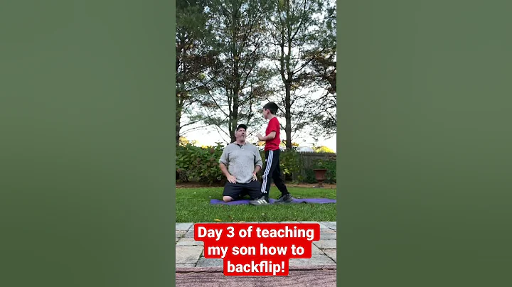 Day 3 of teaching my son how to back flip