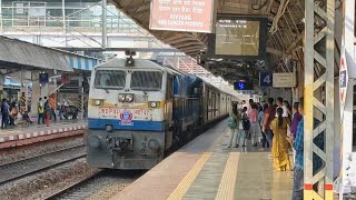 Powerful DIESEL WDP4D and ELECTRIC WAP7 ICF and LHB Combination At Above 100kmph!! Indian Railways