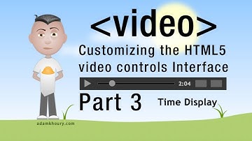 3. HTML5 Custom Video Controls JavaScript Time Programming Tutorial