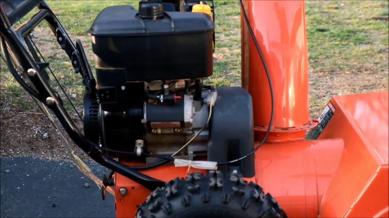 Snow Blower Seasonal Storage - YouTube