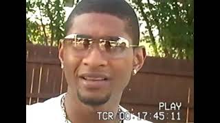 Usher before the Superbowl