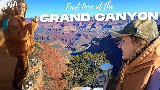 I MADE IT TO THE GRAND CANYON!! Spectacular Sunrise (but -10°!), Friendly Elk & Red Mountain Hike!