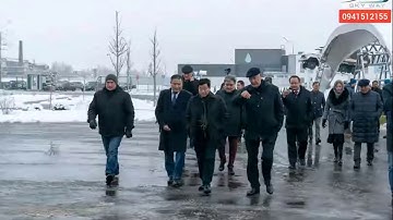 Đoàn đại biểu từ Mông Cổ tới thăm Skyway, dẫn đầu là Bộ trưởng giao thông vận tải nước này.