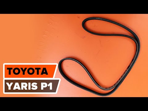 How to change serpentine belt on TOYOTA YARIS P1 [TUTORIAL AUTODOC]