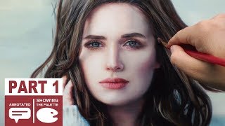 OIL PAINTING PORTRAIT DEMO ✦ REALISTIC ART VIDEO ✦ Cool colors / cozy woman by Isabelle Richard