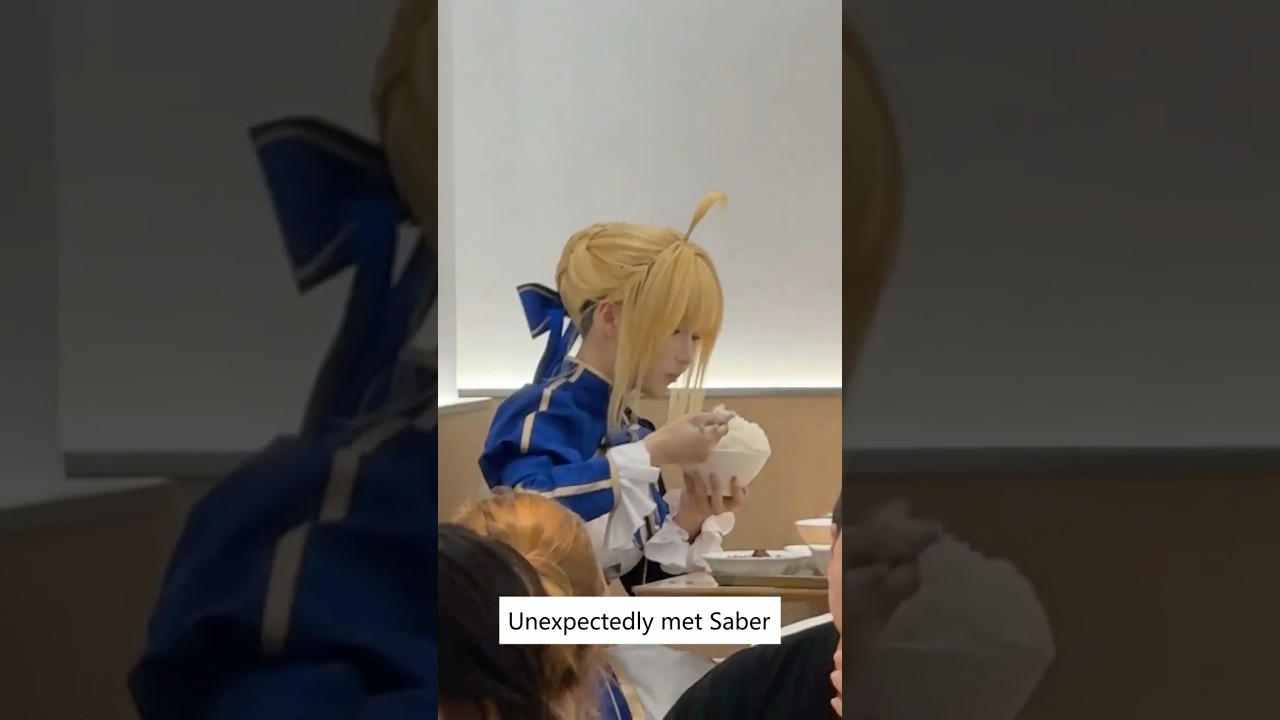 Unexpectedly met Saber #anime #game #fyp #fate #fgo #saber #cosplay #cosplayer #girl #cosplaygirl