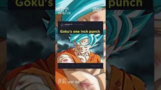 Gokus One Inch Punch