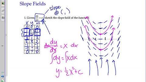 Slope Fields Notes VIDEO