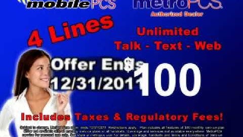 mobilePCS 4 Lines for $100