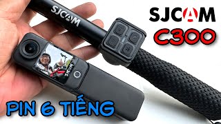 Camera SJCAM C300 - Pin quay 6 tiếng, có 2 màn hình cảm ứng, chống ồn cực đỉnh