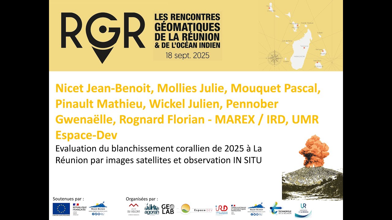Evaluation du blanchissement corallien de 2025 à La Réunion par images satellites et observation IN SITU