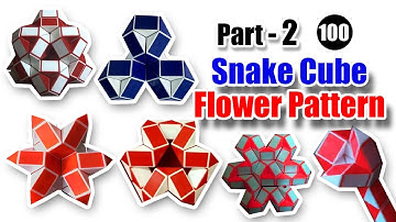 Snake Cube Video part - 2 !  How to Make Flower Pattern on Snake Cube