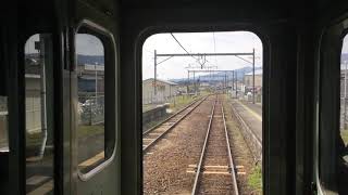 〜105系の車内から〜    JR和歌山線隅田駅（和歌山県橋本市） JR Wakayama Line Suda Station  / Wakayama prefer / Hashimoto city