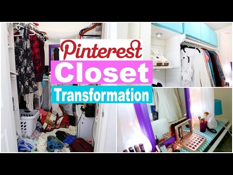 PINTEREST HACKS CLOSET TRANSFORMATION!