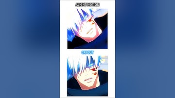 CapCut Vs Alight Motion 💀 #gojosatoru