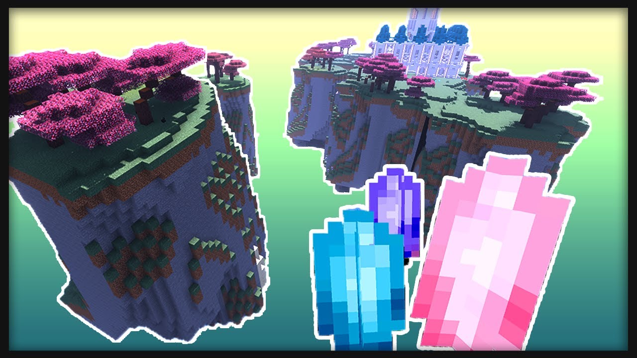 Minecraft, Crystals, Dimension, Sky dimension, Gaming, ideas, idea, new dim...